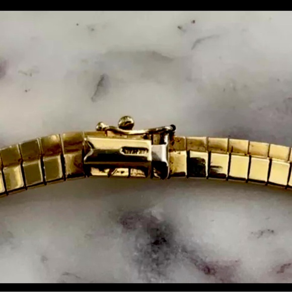 ✨SOLD✨ 14K Gold Vintage Etched Collar Necklace 28.6g - Picture 11 of 11